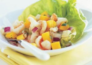 Corn, Jicama and Mango Salad with Shrimp